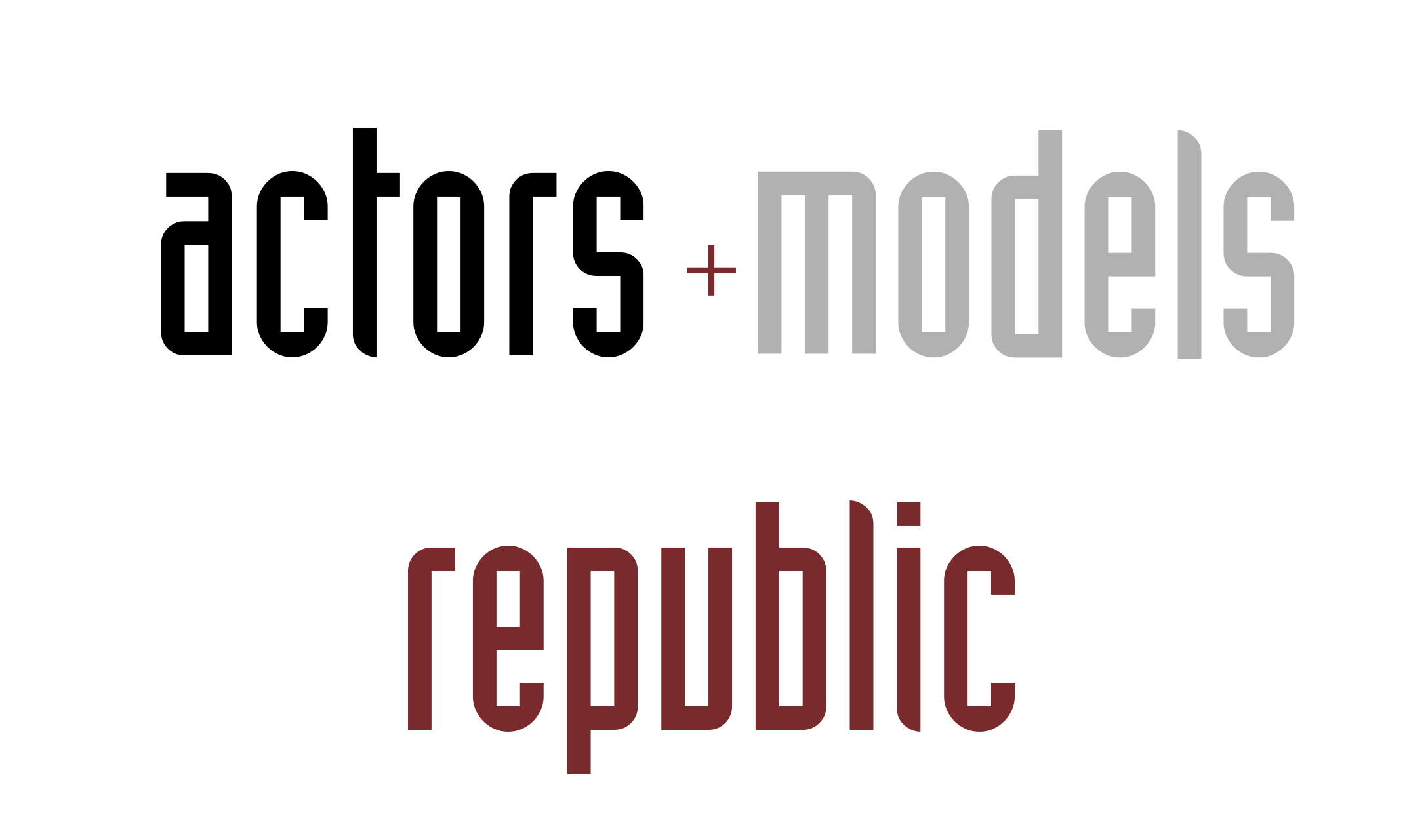 Logo actors + models republic